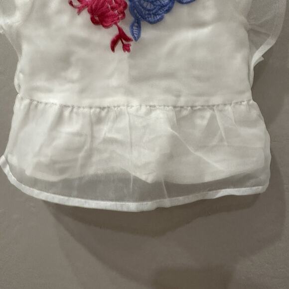 Janie and Jack Embroidered Floral Ruffle Shirt - Picture 5 of 10